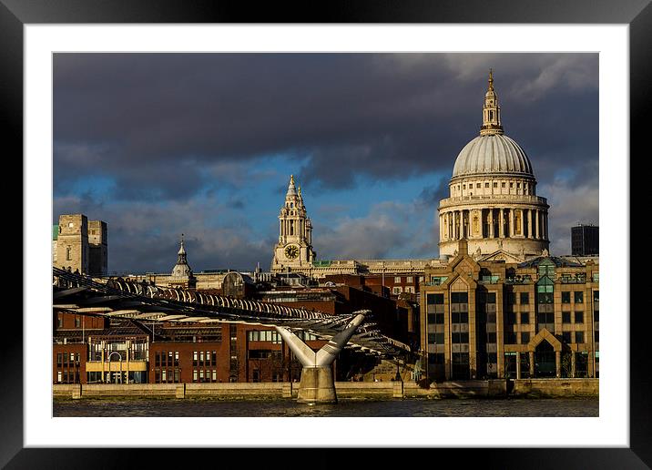 St Pauls Framed Mounted Print by Oxon Images