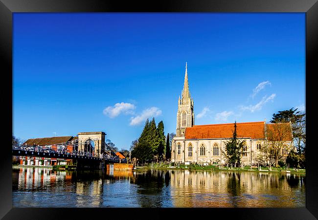 Marlow and All Saints Church Framed Print by Oxon Images