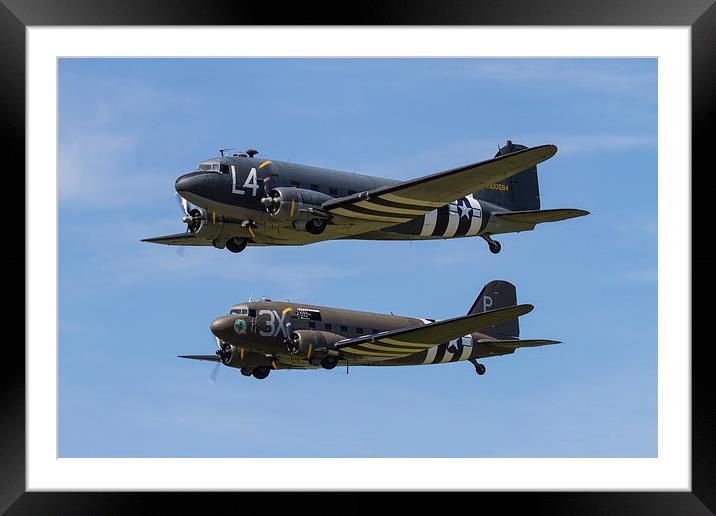 Dakota display at Duxford Framed Mounted Print by Oxon Images