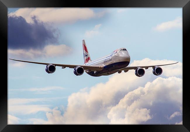 British Airways World Cargo 747 Framed Print by Oxon Images