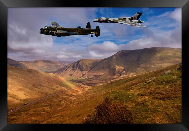 Avro over Wales Framed Print by Oxon Images