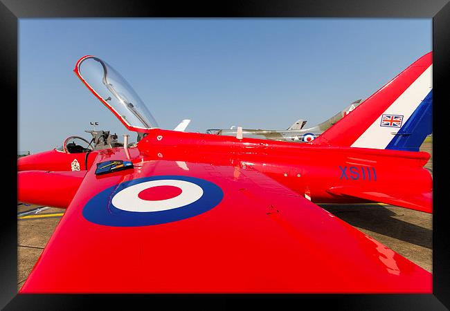 Folland Gnat preparation Framed Print by Oxon Images