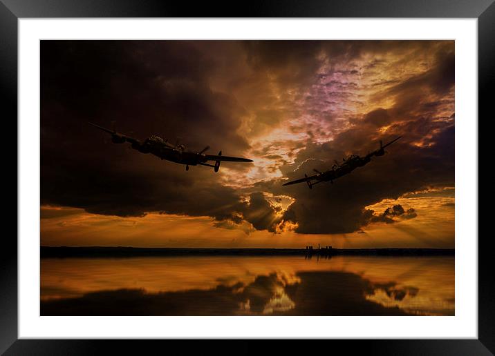 Lancaster sunset 2 Framed Mounted Print by Oxon Images