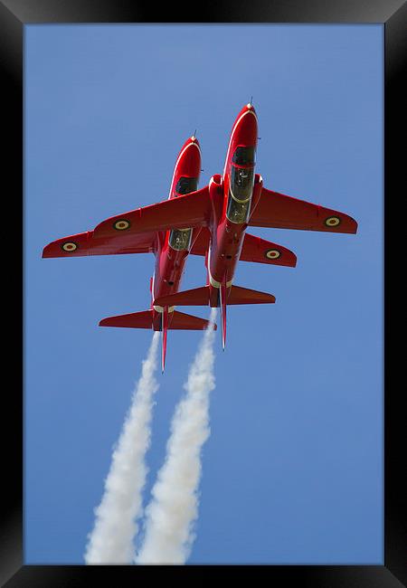  Red Arrows Synchro Pair Framed Print by Oxon Images