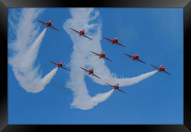  Red Arrows at Dawlish Framed Print by Oxon Images