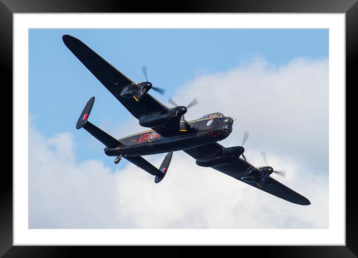  Mynarski Lancaster Bomber Framed Mounted Print by Oxon Images