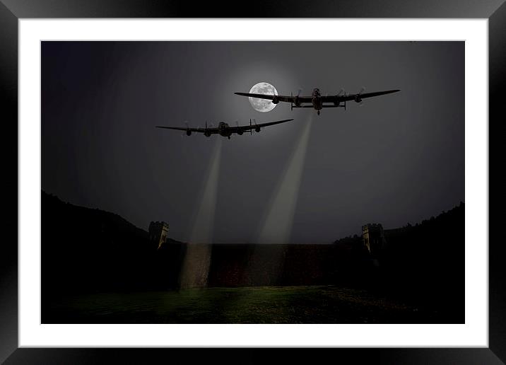 Moonlight training sortie Framed Mounted Print by Oxon Images
