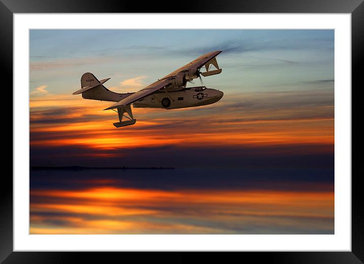  Catalina sunset Framed Mounted Print by Oxon Images