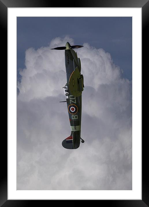  Spitfire MH434 vertical Framed Mounted Print by Oxon Images