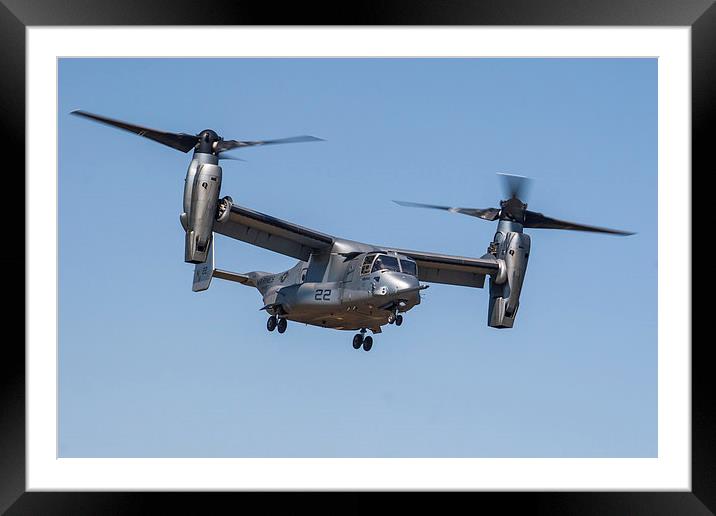  Boeing V22 Osprey Framed Mounted Print by Oxon Images