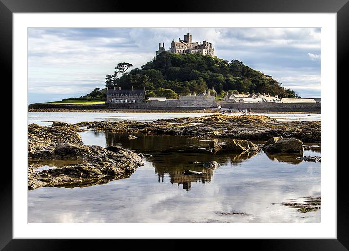 St Michaels Mount Cornwall  Framed Mounted Print by Oxon Images