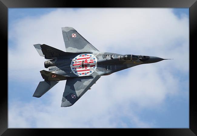 MIG 29 Polish Air Force Framed Print by Oxon Images