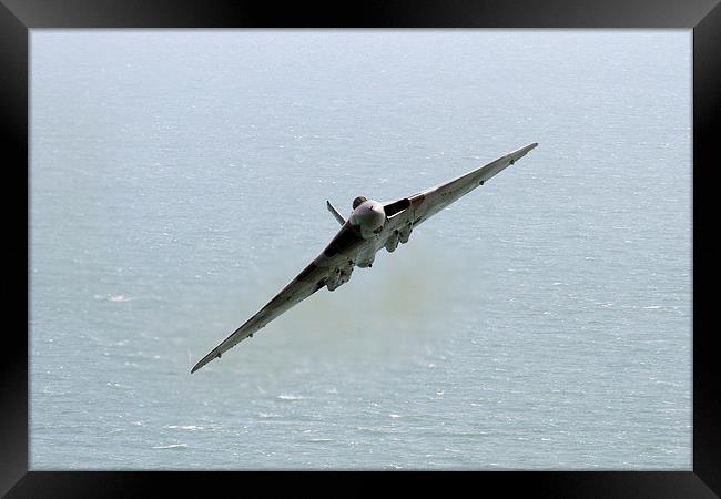  Vulcan over the sea Beachy Head Framed Print by Oxon Images