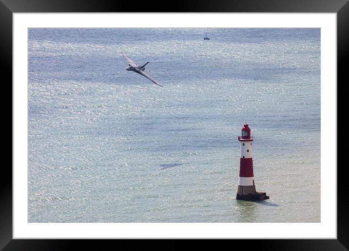 Vulcan Bomber XH558 Beachy Head 2 Framed Mounted Print by Oxon Images