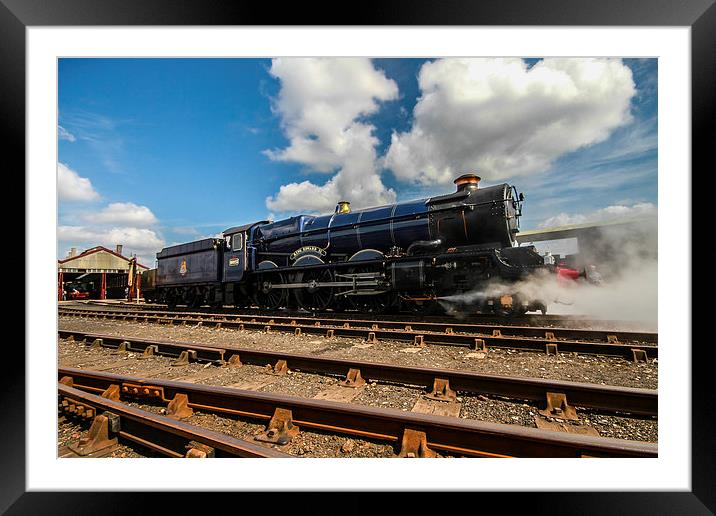  King Edward II Steam Train Framed Mounted Print by Oxon Images