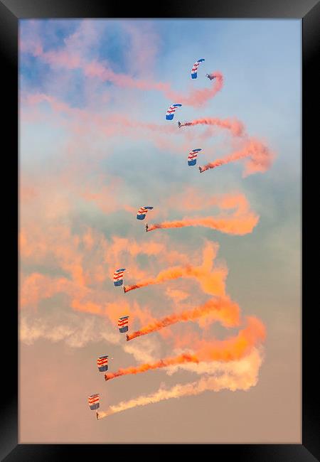  RAF Falcons Parachute team Framed Print by Oxon Images