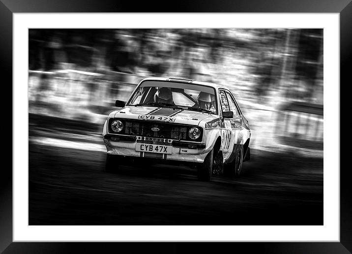 Ford Escort Mk2 tempest rally Framed Mounted Print by Oxon Images