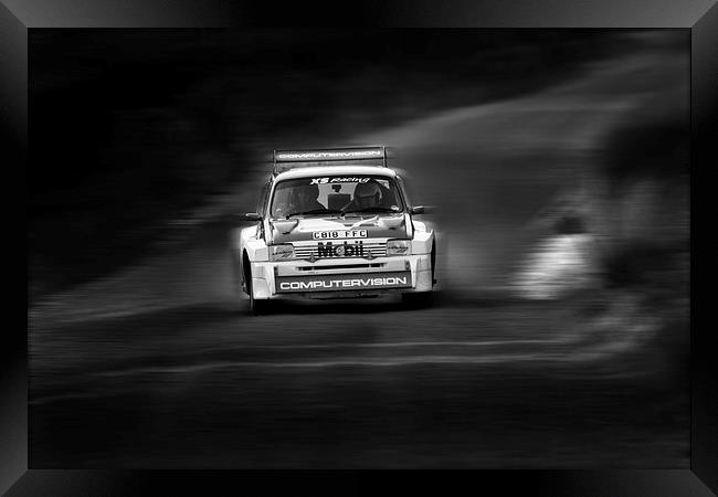 Austin Metro 6R4 Group B Rally Car Framed Print by Oxon Images