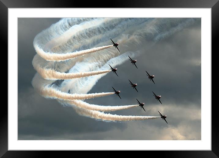 Red Arrows 2 Framed Mounted Print by Oxon Images