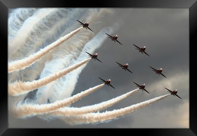 Red Arrows 3 Framed Print by Oxon Images