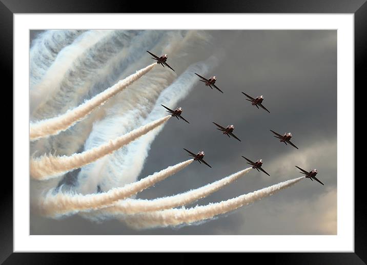 Red Arrows 3 Framed Mounted Print by Oxon Images