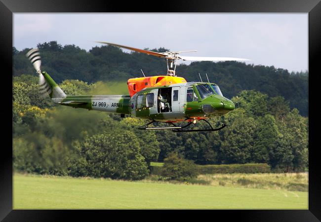 Army Bell 212 Helicopter Framed Print by Oxon Images