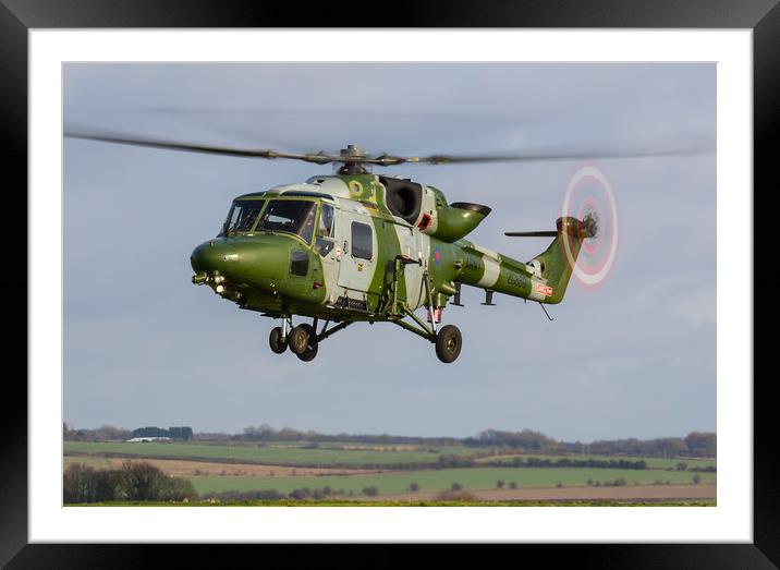Lynx Mk9 training flight Framed Mounted Print by Oxon Images