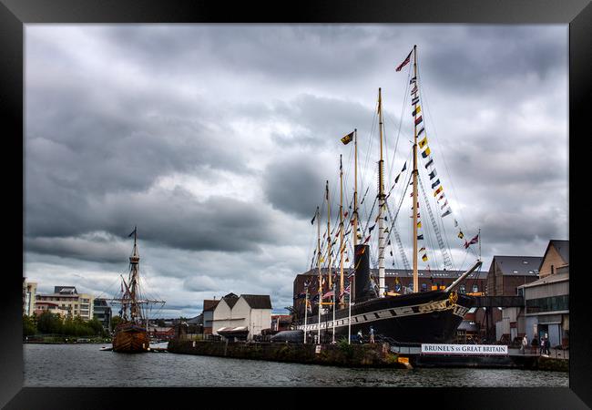 SS Great Britain in Bristol Framed Print by Oxon Images