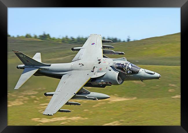 Harrier Jump Jet Cad West Framed Print by Oxon Images