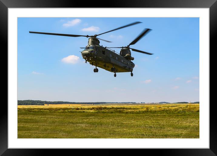 Chinook training sortie Framed Mounted Print by Oxon Images