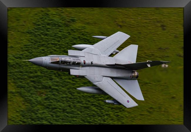 Swept Tornado GR4 Mach Loop Framed Print by Oxon Images