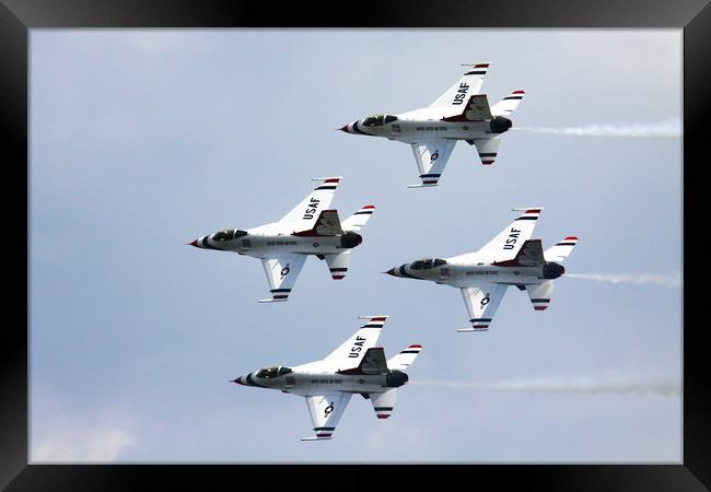 USAF Thunderbirds display Framed Print by Oxon Images