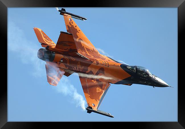 Dutch F16 display Framed Print by Oxon Images