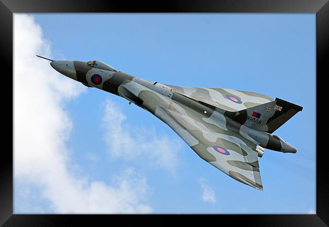 Vulcan Bomber XH558 Framed Print by Oxon Images