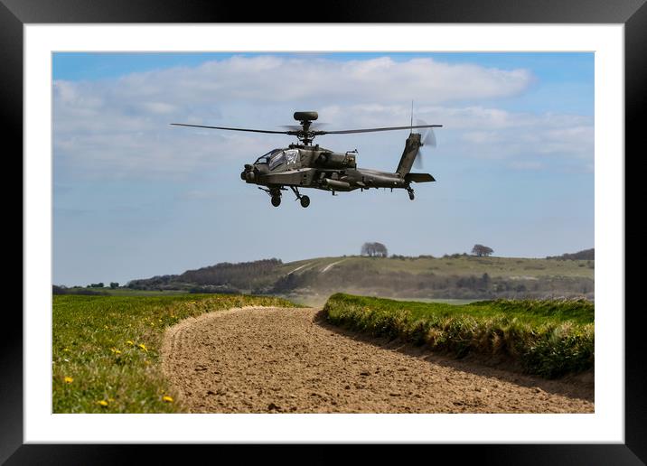 Army Air Corps Apache SPTA Framed Mounted Print by Oxon Images