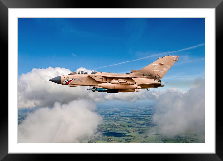 Desert Storm Tornado GR4 Pinky Framed Mounted Print by Oxon Images