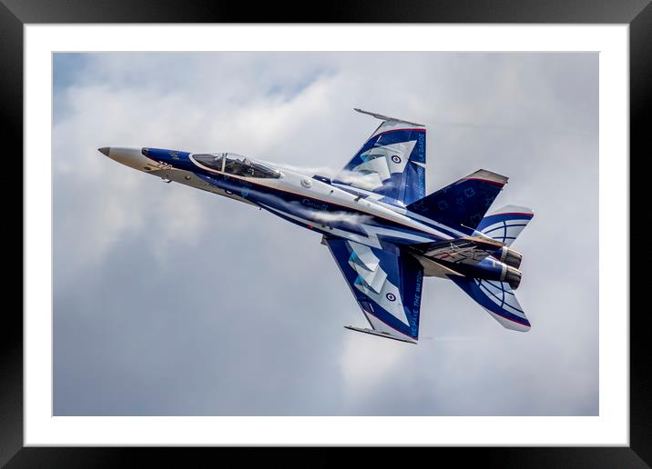 RCAF F18 Hornet at RIAT Framed Mounted Print by Oxon Images