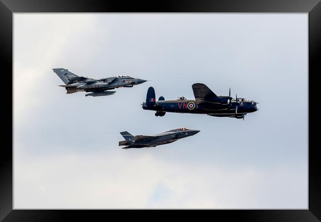 Dambusters tribute flypast  Framed Print by Oxon Images
