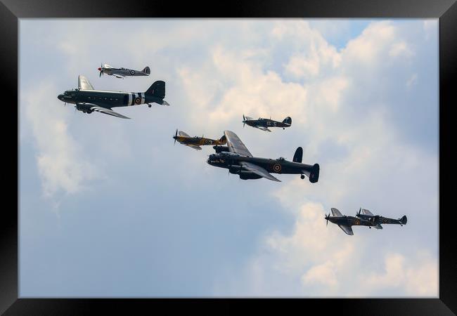 BBMF Trenchard Plus Formation Framed Print by Oxon Images
