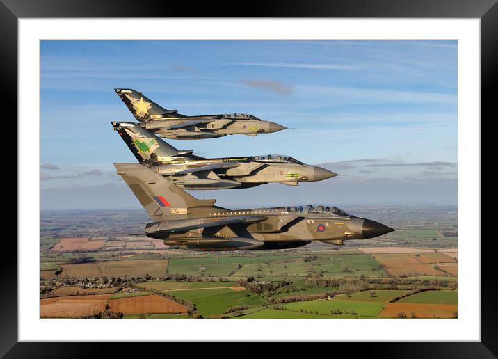 Tornado farewell flight Framed Mounted Print by Oxon Images