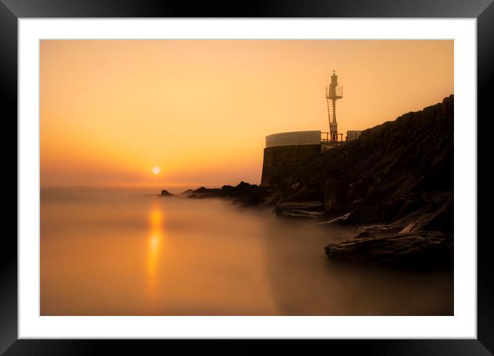 Banjo Pier Sunrise Framed Mounted Print by Oxon Images