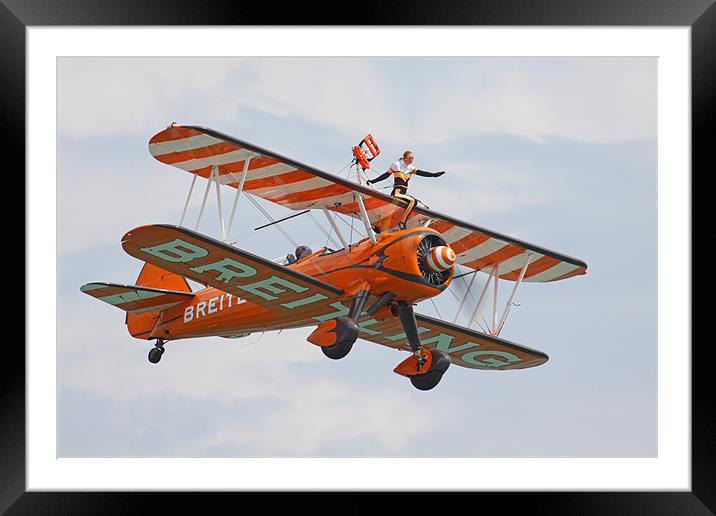 Boeing Wingwalker Framed Mounted Print by Oxon Images