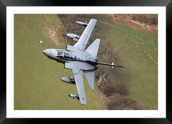 Tornado GR4 in wales Framed Mounted Print by Oxon Images