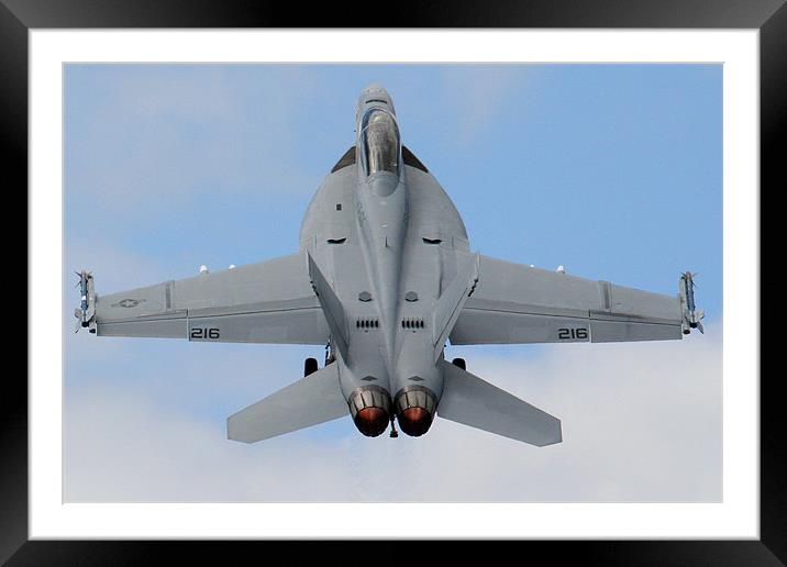 FA18 Topside shot Framed Mounted Print by Oxon Images