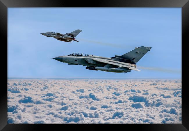 Tornado GR4 above the clouds Framed Print by Oxon Images