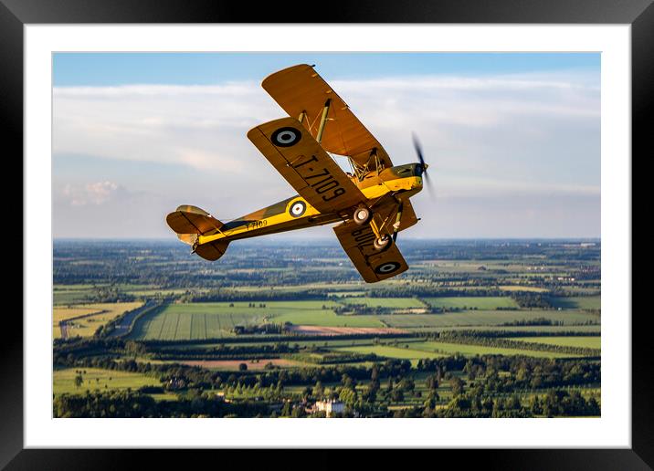 Tiger Moth break Framed Mounted Print by Oxon Images