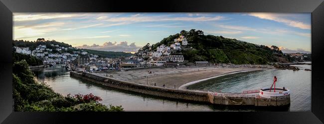 Banjo Pier At Looe Framed Print by Oxon Images