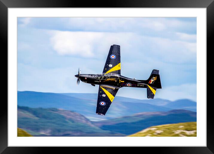 RAF Tucano Low Level Framed Mounted Print by Oxon Images