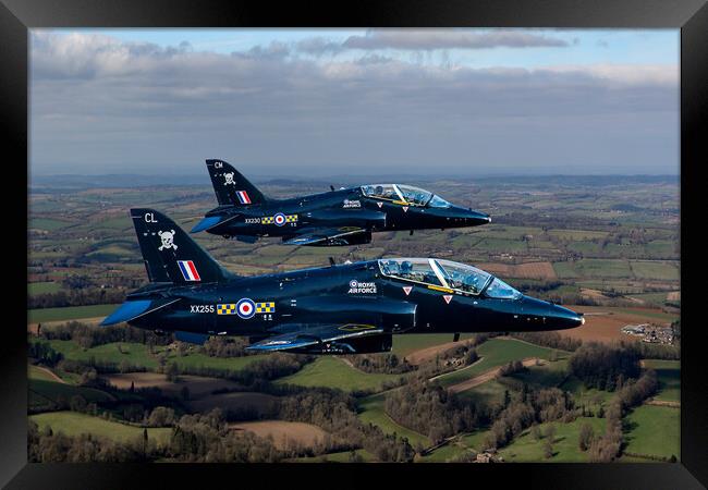 100 Squadron Hawks Framed Print by Oxon Images