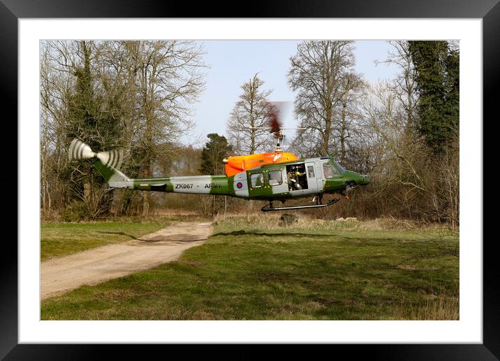 Armt Air Corps Bell 212 Framed Mounted Print by Oxon Images
